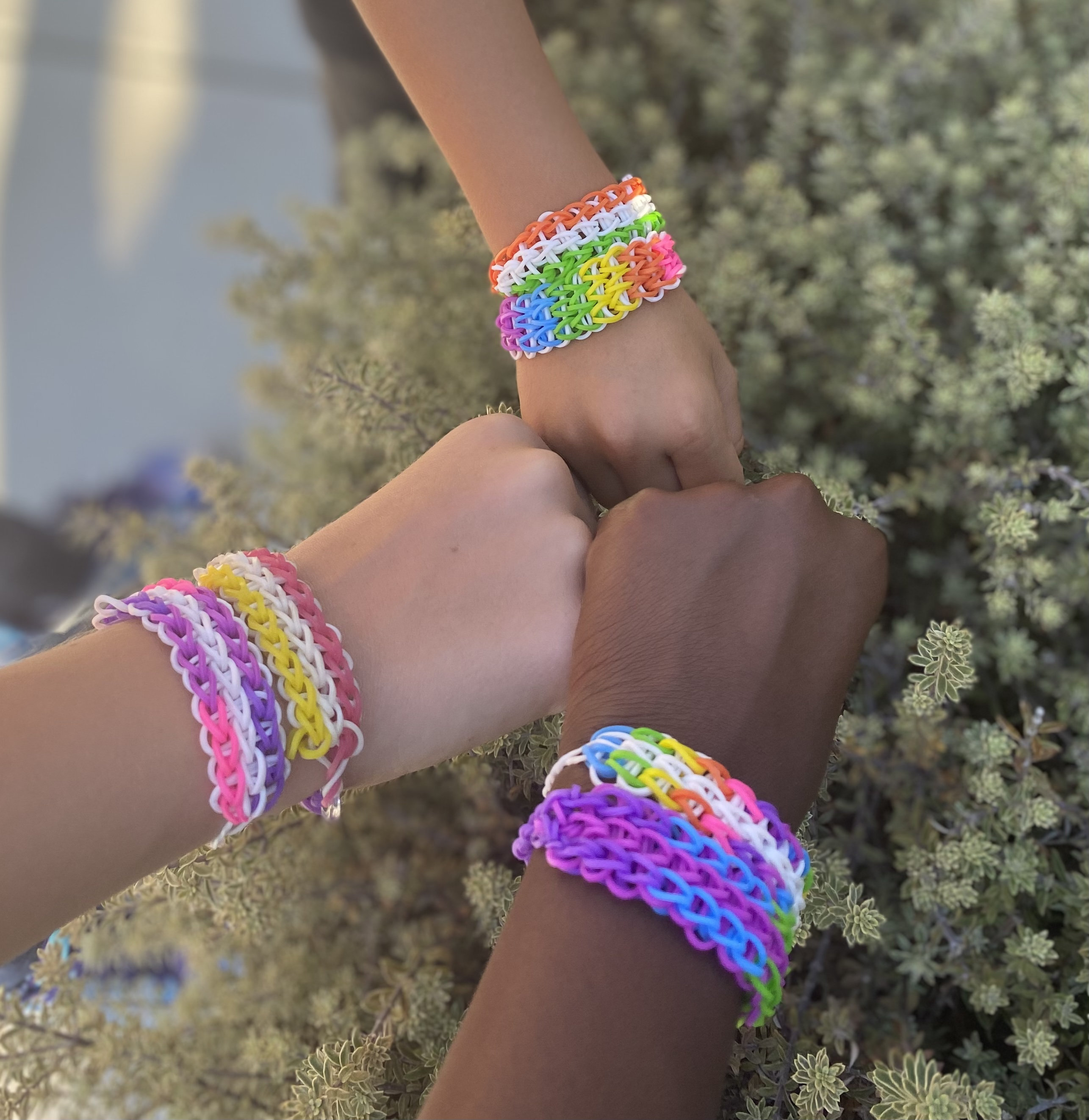 Rainbow Loom Custom Triple Single Bracelets