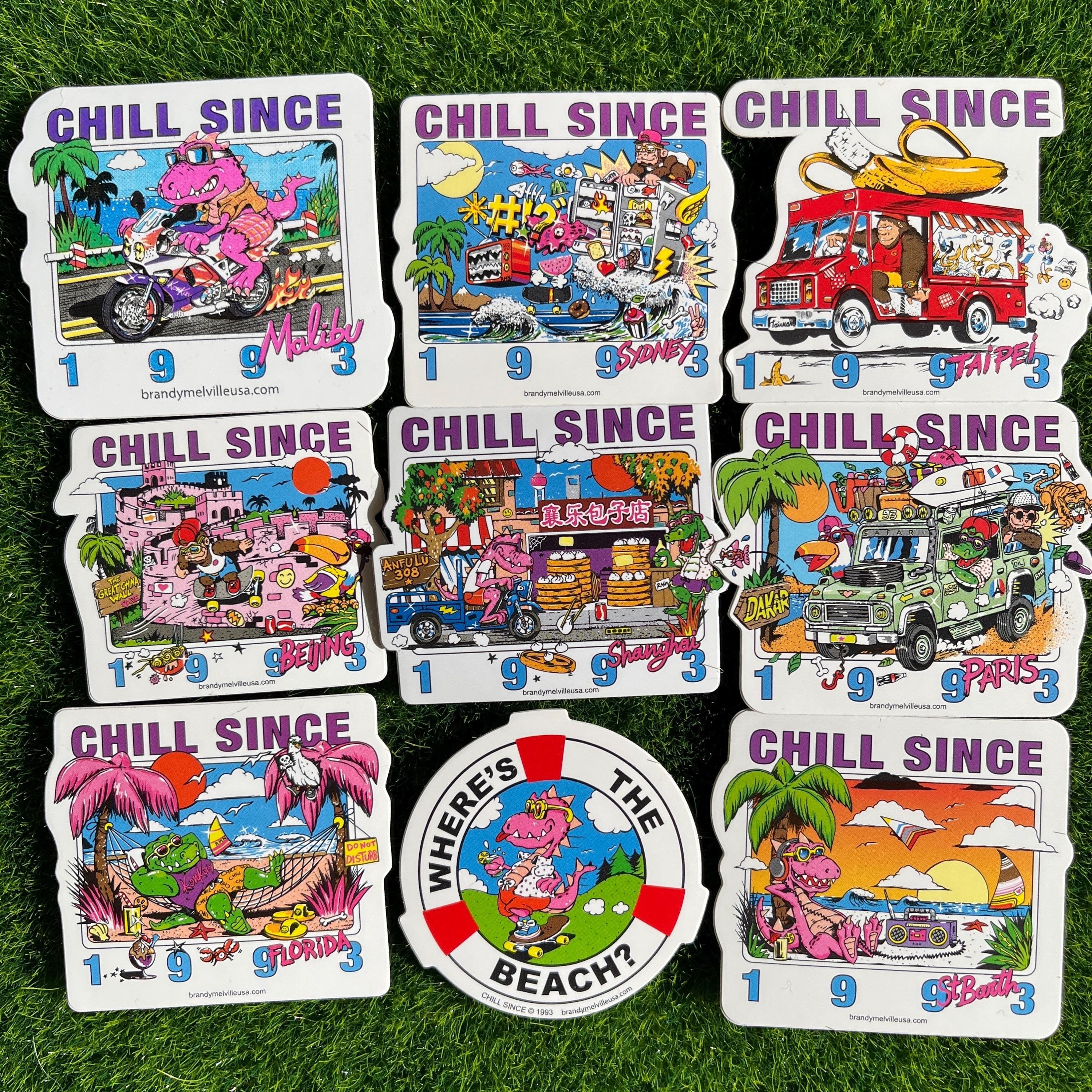 Brandy Melville 50 ランダムステッカー VSCO Hydroflask ノートパソコン ノートブック デコレーション ニューヨーク チル カリフォルニア | リピート Brandy Melville Random Rare Sticker Lot of 75 Pieces - Etsy