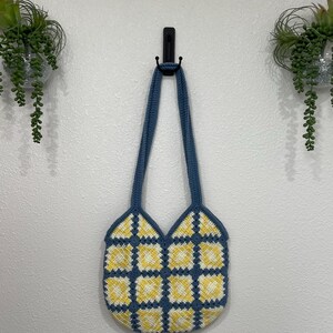 Crochet Bag | Crochet Tote | Granny Square Bag | Handmade Purse | Hippie Tote | Hippy Bag | Boho Bag | Shoulder Bag | Gift for Her