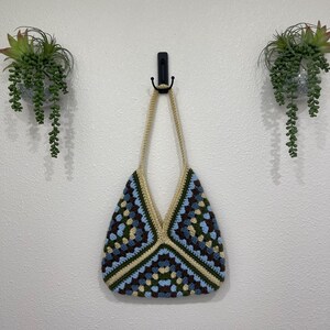Crochet Bag | Crochet Tote | Granny Square Bag | Handmade Purse | Hippie Tote | Hippy Bag | Boho Bag | Shoulder Bag | Gift for Her
