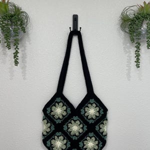 Crochet Bag | Crochet Tote | Crochet Flower Bag | Handmade Purse | Hippie Tote | Hippy Bag | Boho Bag | Shoulder Bag | Gift for Her