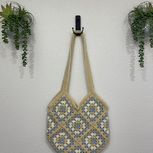 Crochet Bag | Crochet Tote | Granny Square Bag | Handmade Purse | Hippie Tote | Hippy Bag | Boho Bag | Shoulder Bag | Gift for Her