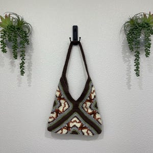 Crochet Bag | Crochet Tote | Granny Square Bag | Handmade Purse | Hippie Tote | Hippy Bag | Boho Bag | Shoulder Bag | Gift for Her