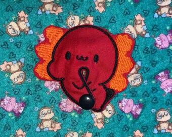 Red Axolotl Tubie pad Tubies G-Tube Cover Pads | gtube pads Boy, Girl, Unisex | Gastrostomy supply gj gauze replacement
