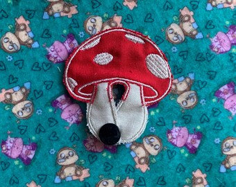 Red Mushroom Tubie pad | gtube pads Boy, Girl, Unisex | Gastrostomy supply gj gauze replacement |  Tubies G-Tube Cover Pads