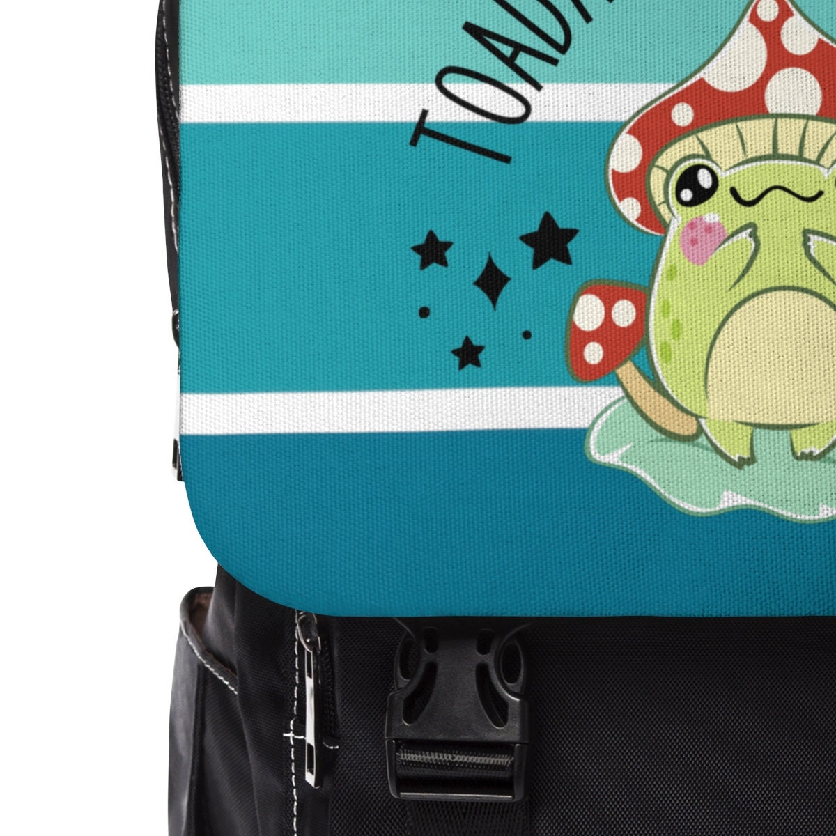 Kawaii Frog School Bag Unisex Casual Shoulder Backpack sold by