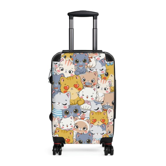 Kawaii Cats Suitcase Chibi Gift for Traveler Travel Accessories