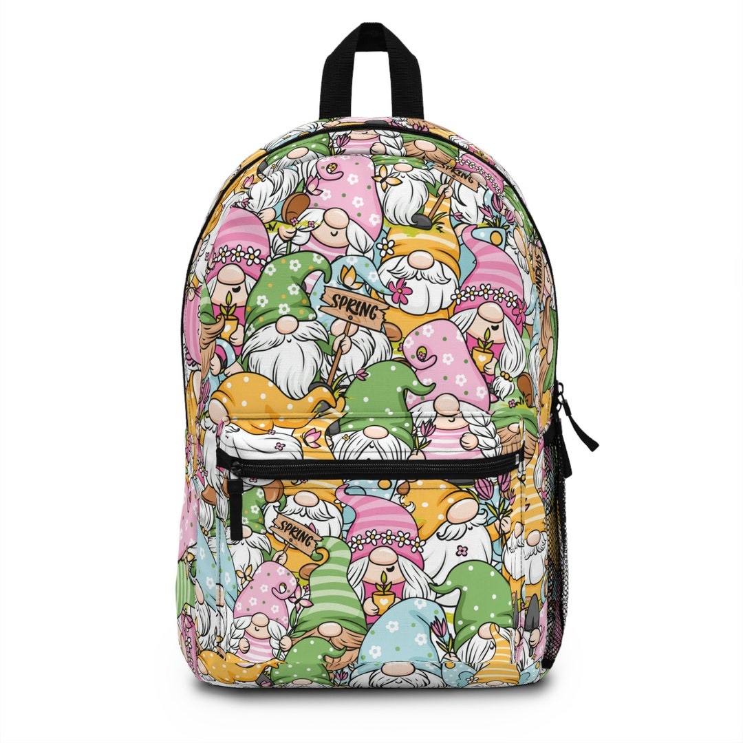 Kawaii Gnomes Backpack School Backpack for Kids Chibi Gift Idea Back to