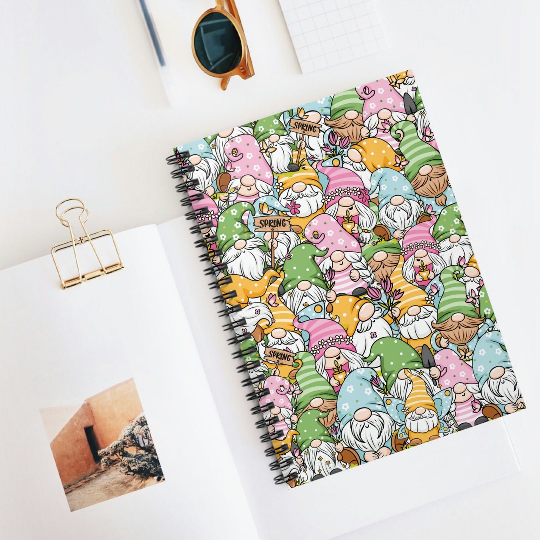 Kawaii Gnomes Notebook Ruled Line Kawaii Back to School Anime Notebook