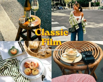 6 Summer Spring Colorful FILM Lightroom Mobile & Desktop Preset, Blogger Preset, Film Aesthetic Preset, Analog Film, Grain Filter
