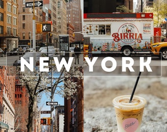 4 SOFT & WARM New York City Lightroom Mobile + Desktop Presets | Travel Blogger Preset | Instagram Photo Filter | Wanderlust |