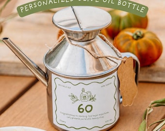 Milestone Birthday Olive Oil Gift for Her Friend Mum Sister or Colleague Elegant Celebration Present 18th 20th 30th 40th 50th 60th Birthday