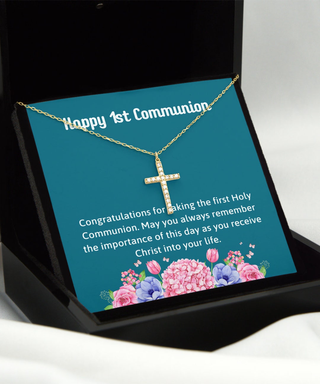 Happy 1st Communion Gift First Communion Gift for Girl First Etsy