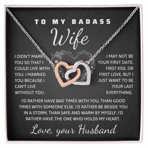 To my wife necklace Christmas gifts Wife Necklace, gifts for wife, wife birthday gift, jewelry for wife, wife anniversary gift wife gift