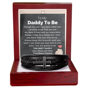 Dad To Be Gift from Bump, Bracelet for Dad To Be, Future Dad Gift, Meaningful Gifts for Daddy To Be, New Dad Gift, Father's Day Gift