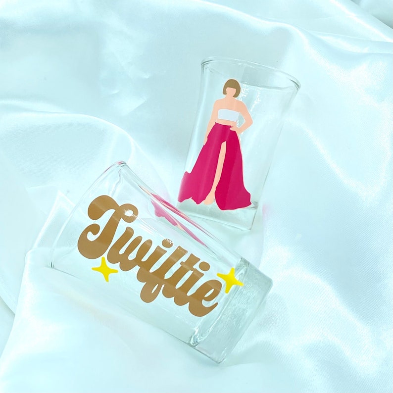 Taylor Swift Inspired Shot Glass Vinyl Shot Glass Swifties Etsy