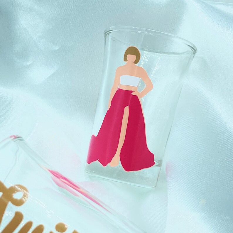 Taylor Swift Inspired Shot Glass Vinyl Shot Glass Swifties Etsy