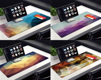 9 Designs Diamond Desk pad,Abstract Pattern Mouse Pad Large,Long,XL,XXL,Extended,Office desk mat,Office mosuepads,Table Laptop Mat Pad