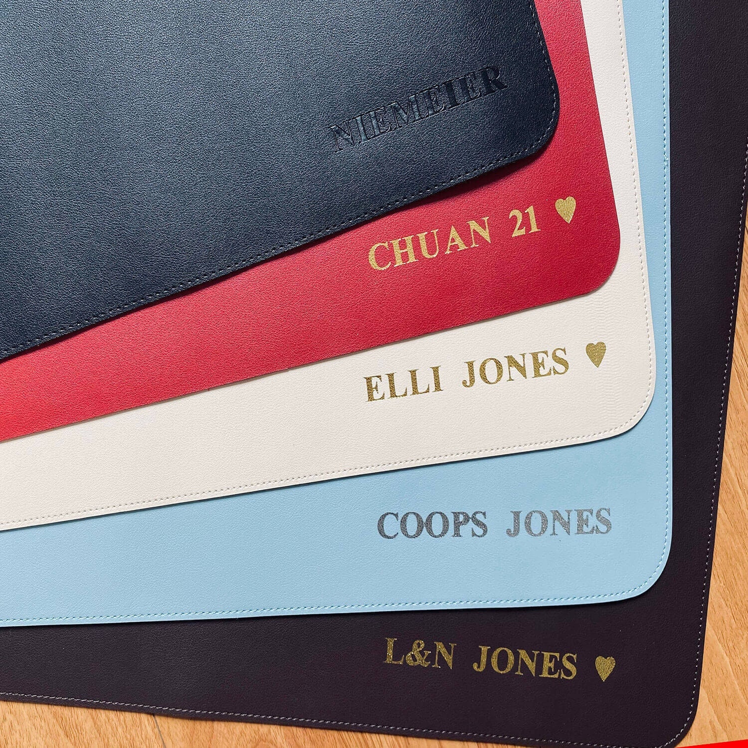Personalized Cork&leather Desk Pad(10 Color),custom Size Desk Mat,pu ...