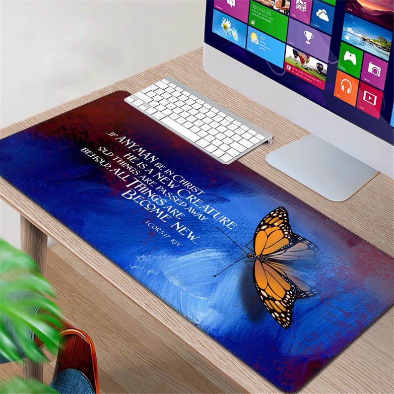 Christian Desk Pad, Bible Verse Mouse Pad, Jesus Gifts, May the Lord ...