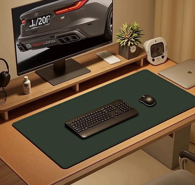 Personalized Cork&leather Desk Pad(10 Color),custom Size Desk Mat