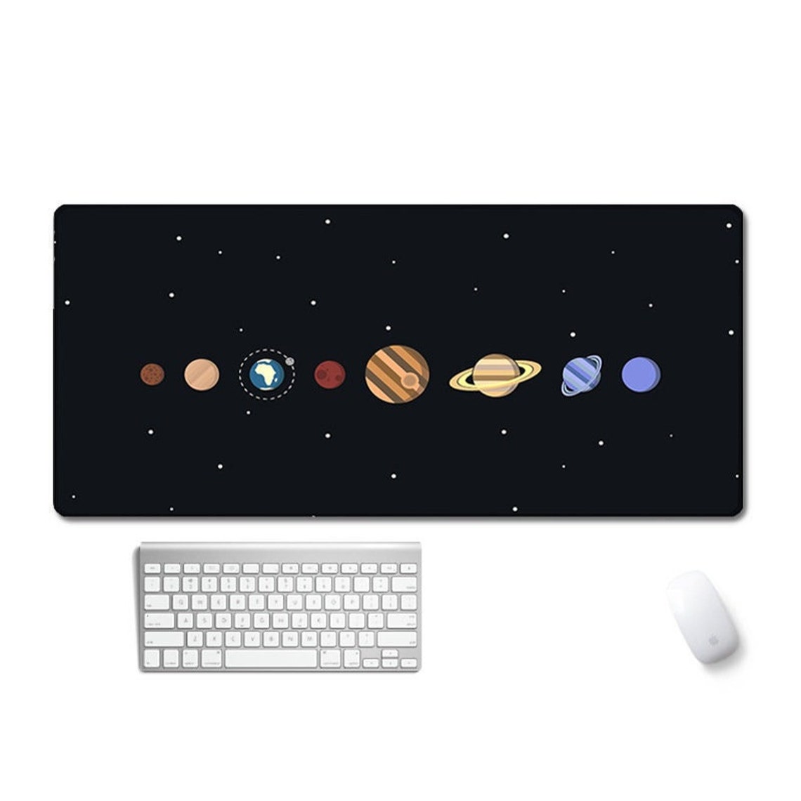 Solor System Desk Solar System Desk Mat, Universe Gaming Desk Pad,space Mouse Pad Xxl ...