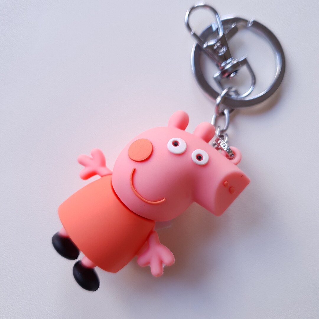 Peppa Pig Keychain 3D Character Keychain With Carrying Etsy