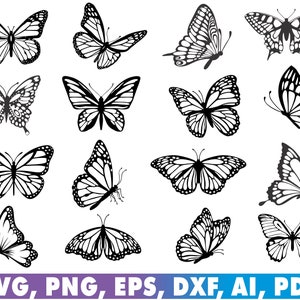 Borboleta svg, Pacote de borboleta svg, Pacote de borboleta em camadas Arquivos Cricut SVG, Borboletas, Borboleta Svg para Cricut, Borboleta Clipart