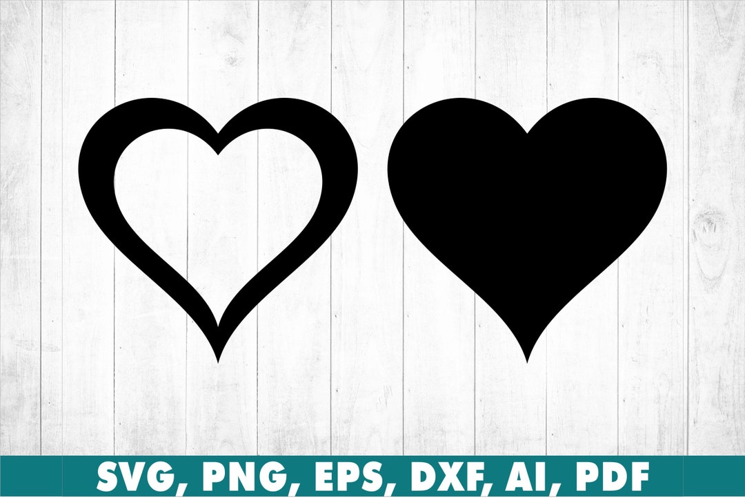 Heart Love Symbol Icon Layered Black and White SVG, PNG, Vector Design ...