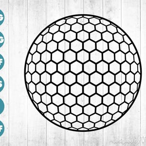 Golf Ball SVG, Golf Clipart, Golf Ball Cut File, Cricut Silhouette, Sports SVG, Printable PNG Dxf Eps, Instant Digital Download