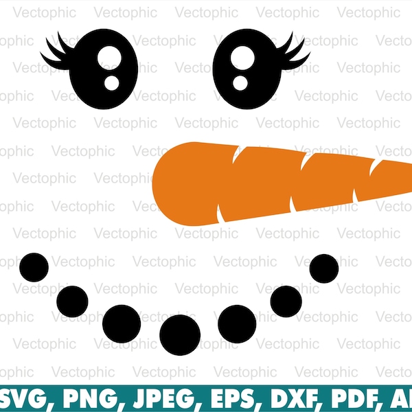 Snowman Svg Etsy
