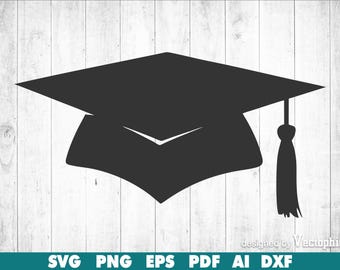 Graduation Cap SVG, Graduation Hat SVG, Class of 2025 SVG, Senior Graduation Clipart, Diploma Cap Cut File for Cricut & Silhouette