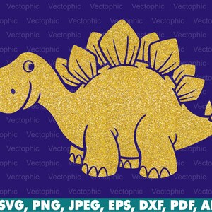 Süßer Baby Dino, Stegosaurus, Svg, Silhouette, Clipart, Vektor, Plotterdatei, png, Sublimation, Cricut, Icon, direkter Download