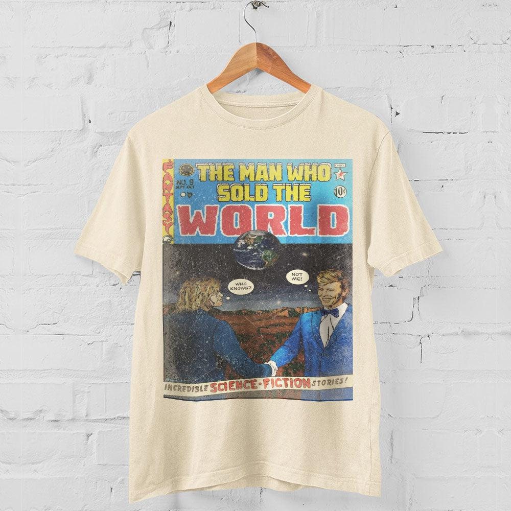 Discover David Bowie and Kurt Cobain The Man Who Sold the World Shirt Nirvana T-Shirt