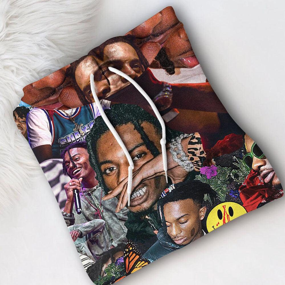 Playboi Carti Pattern Vintage Hip Hop 90s Retro 3D Hoodie sold by ...