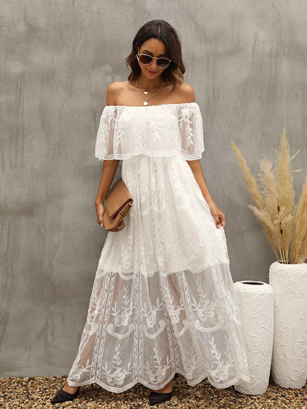 Lace Wedding Dress Lace Maxi Dress Long Sleeve Dress - Etsy