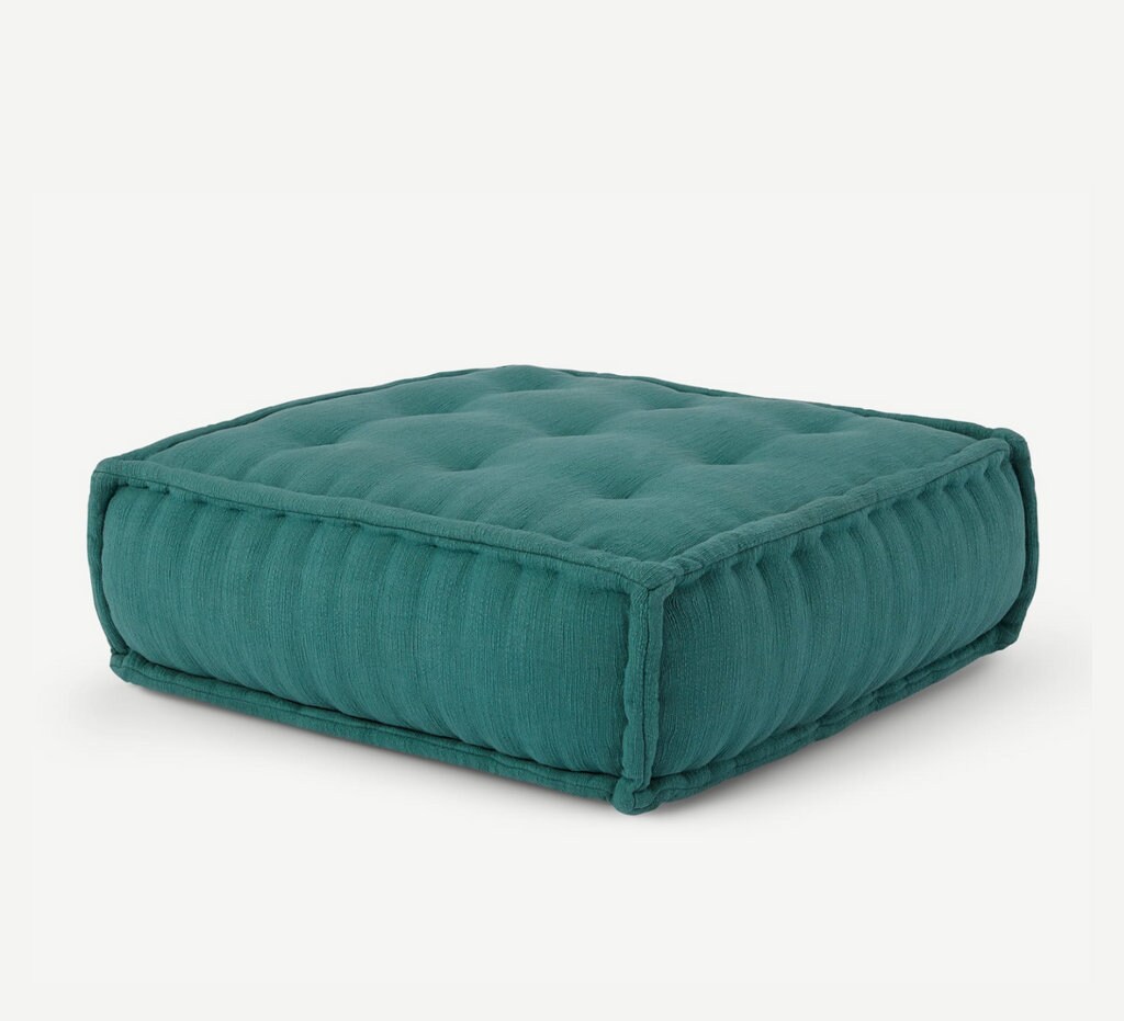 Floor Cushion Sofa Seat With Attached Backrest / Japanese Inspired