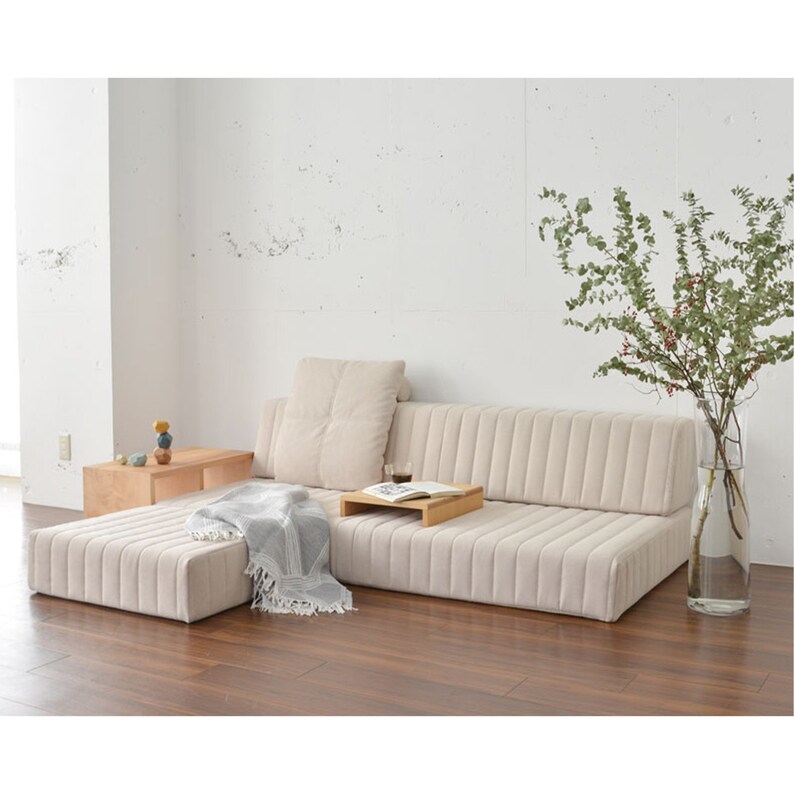 Japanese Floor Sofa Bed / Washable Covers / Single Bed / Handmade With