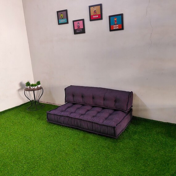 Floor Cushion Sofa Seat With Backrest / Japanese Inspires Etsy