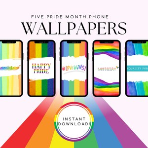 Cyberpunk Mobile Wallpaper iPhone Pride Wallpaper (Instant Download) 