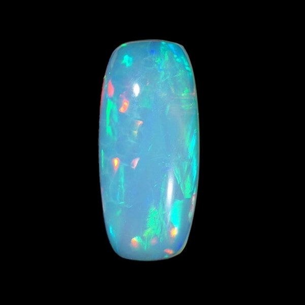 1 Pcs. Of 15x6.5mm Natural Ethiopian Opal Rectangle Shape Cabochon cut loose gemstone for Jewelry making.