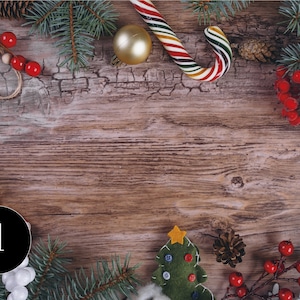 A3 Photography photoboard backdrop -  High Resolution Background photoprops  (CHRISTMAS XMAS WINTER  )