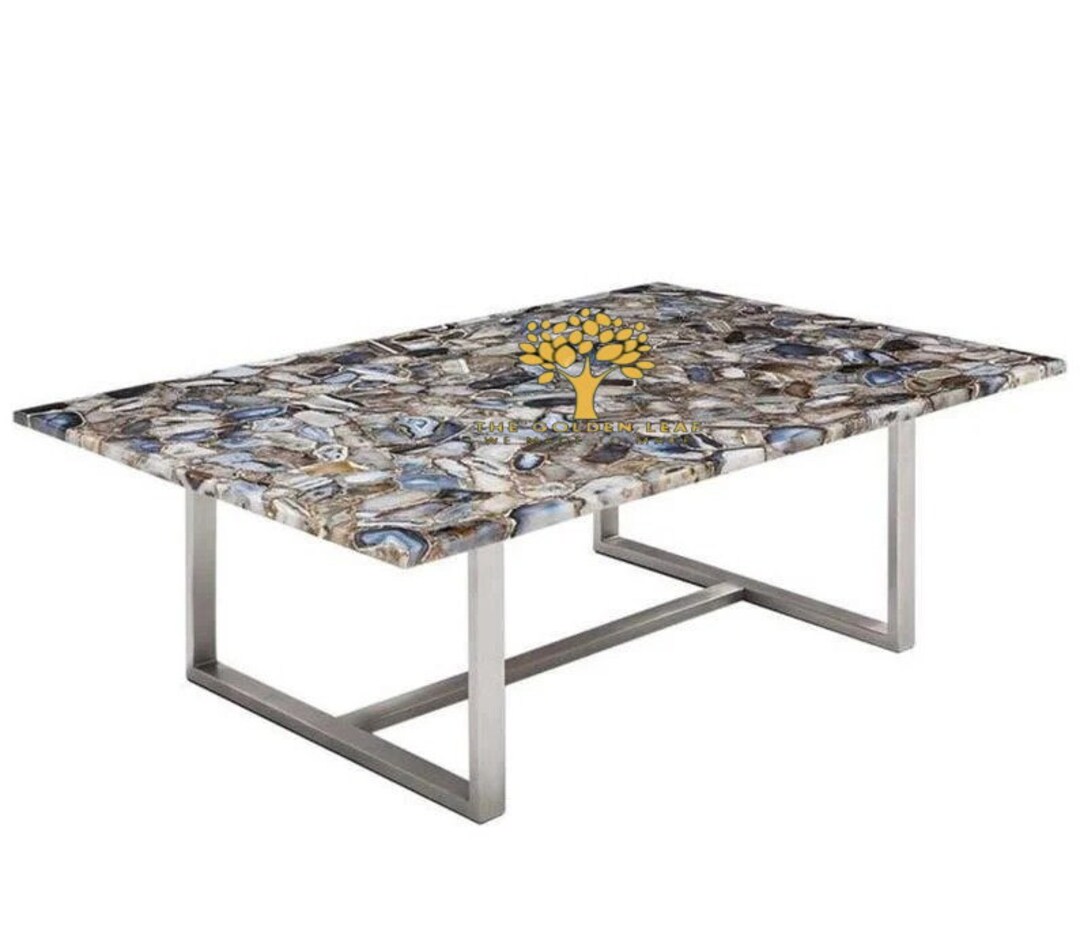 Agate Table Personalized Agate Table | Agate Dining Table | Kitchen Counter | Geode ...
