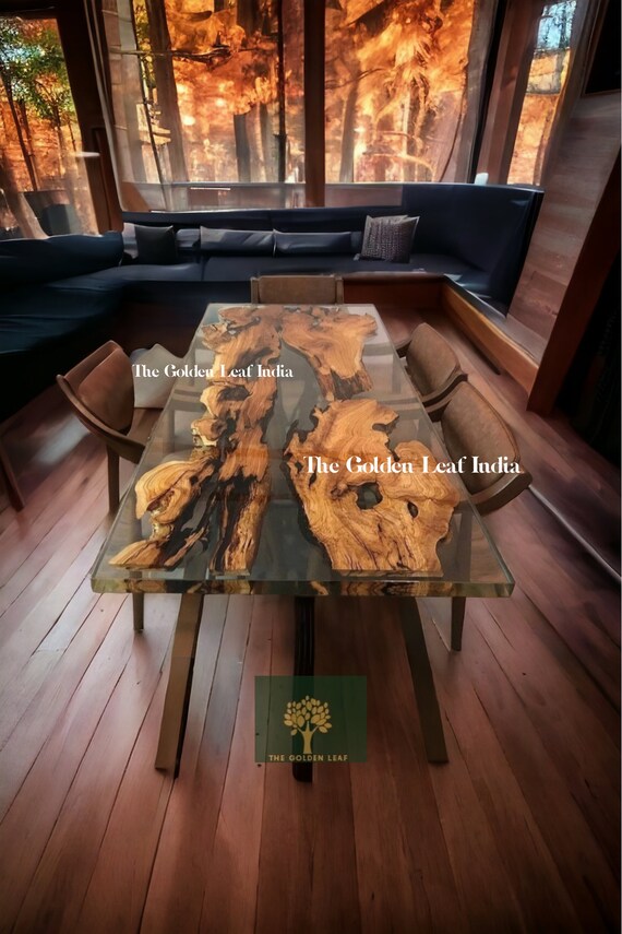 Luxury Epoxy Resin Dining Table Top Conference Table Epoxy Resin