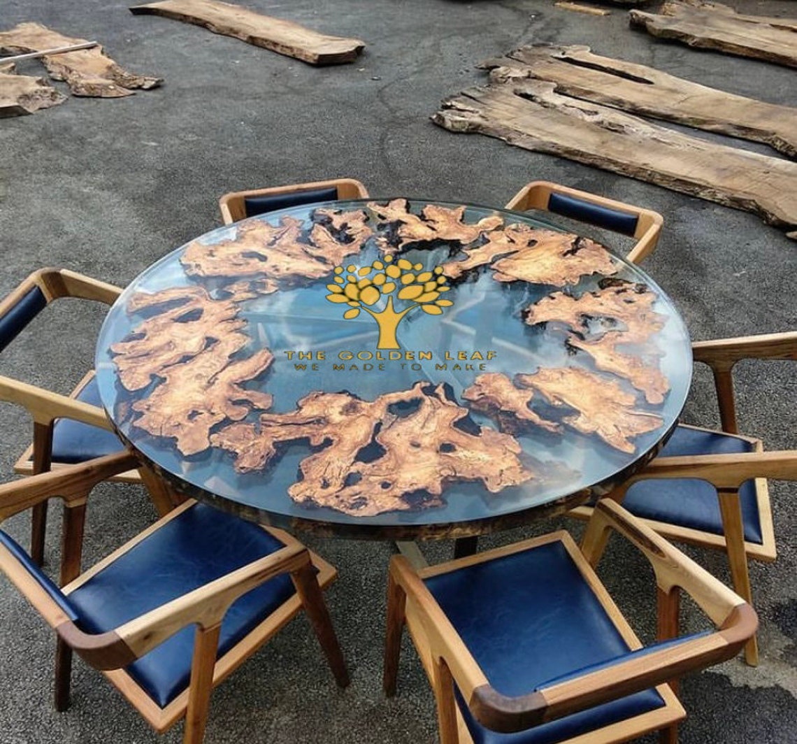 Round Epoxy Table Top, Epoxy Center Table Epoxy Resin River Table