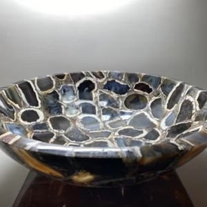 Agate Wash Basin / Agate Counter Top Sink / Wash Basin Kitchen & Bathroom Sink Home Decor.