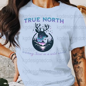 True North Vbs Png Digital Design, Vacation Bible School Png, Vbs 2025 Shirt Design, Deer Silhouette, Church Png, Vbs Crew Png, Sublimation