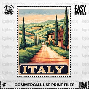 Italië stempel PNG, vintage stempel, Italië clipart, reizen png, digitale download, Italië reizen, sublimatie png