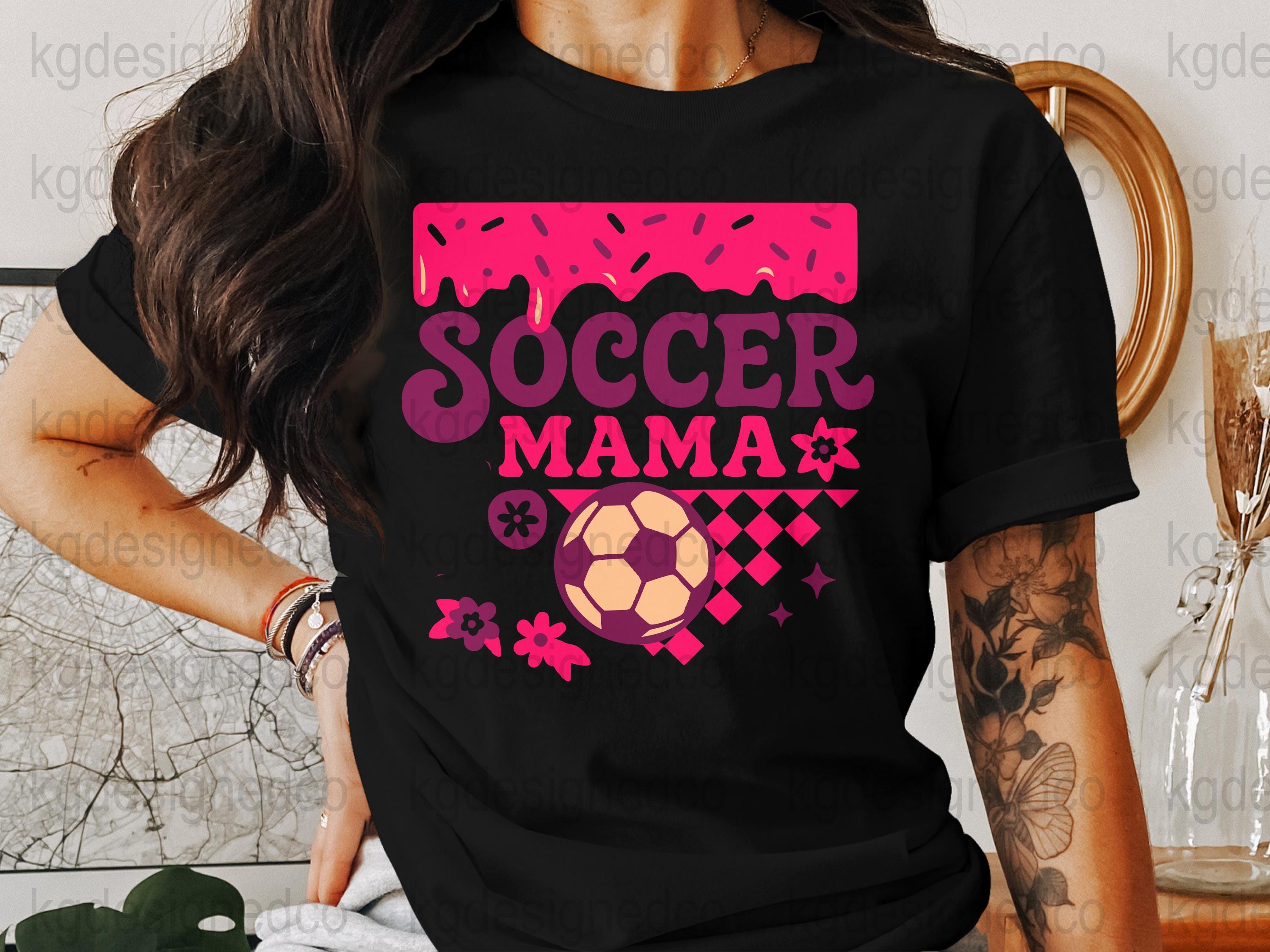 Soccer Mama Png, Ice Cream Drip, Instant Download, Digital Design For Dtf, Retro Shirt Sublimation Design, Sports Mama Design