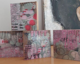 Encaustic Kunstwerk 15x15 cm Unikate